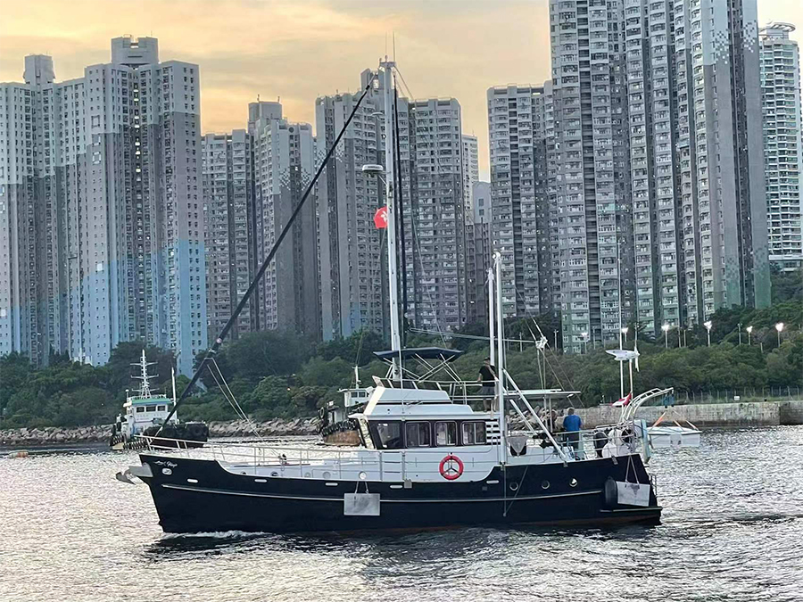 Sail assist trawler